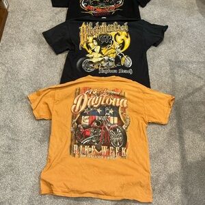 Daytona Bike Week T-Shirt Y2K Adult XL 3 Lot Of Biker shirt 2014, 2007, And 2006